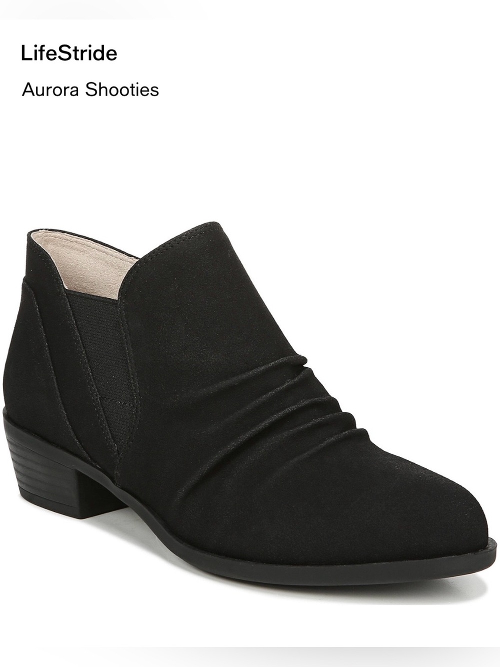 LifeStride Black Aurora Shooties Ankle Boots.